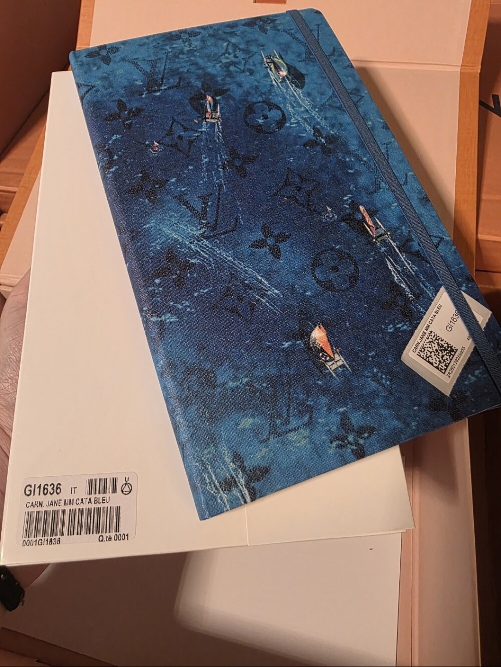 Louis Vuitton Navy Blue Monogram Journal with Nautical Accents